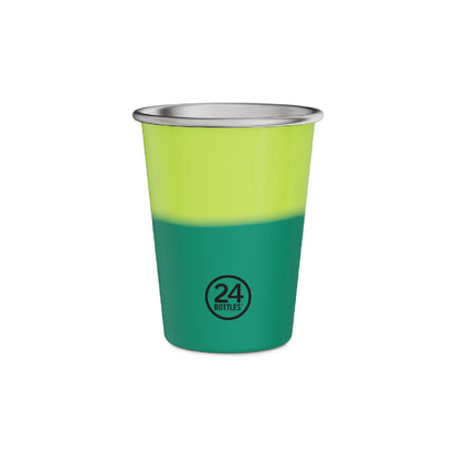 Set 2 Bicchieri in Acciaio Inox 'Cambia Colore' REactive (Giallo/Verde)