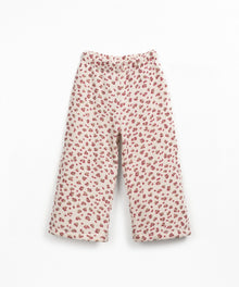 Pantaloni in cotone con stampa - 90% Cotone rigenerato