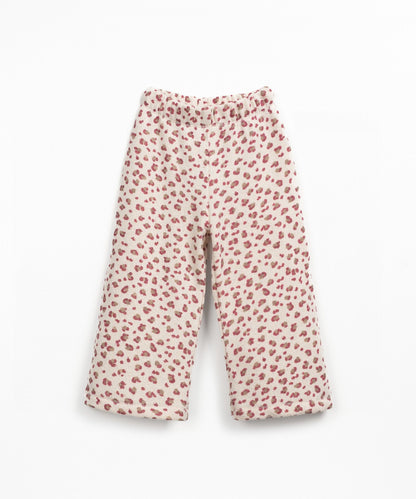 Pantaloni in cotone con stampa - 90% Cotone rigenerato