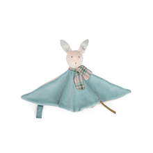 Doudou coniglio blu
