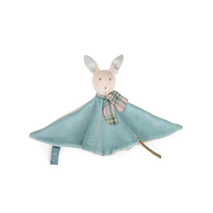 Doudou coniglio blu