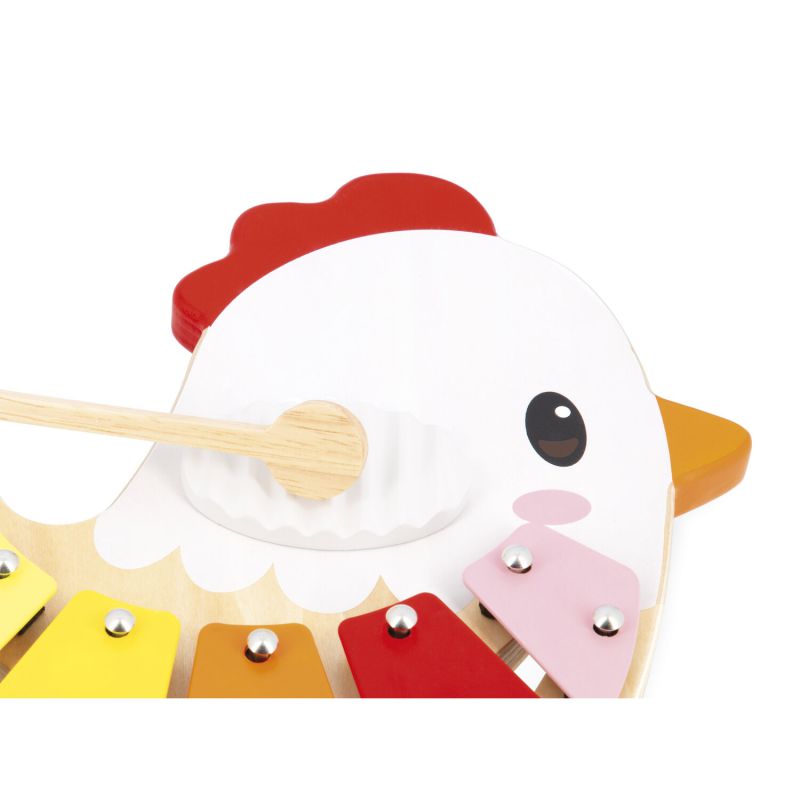 Xilofono in Legno FSC® Gallina - Dai 12 mesi