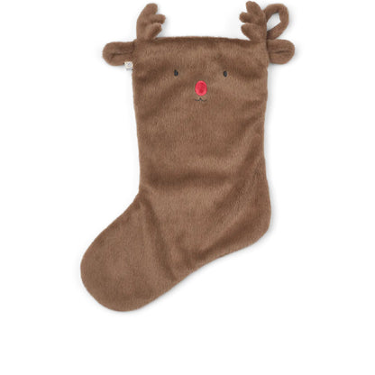 Calza di Natale in Tessuto Riciclato con Dettagli Renna Liewood