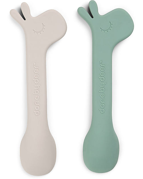 Set 2 Cucchiai in Silicone per Bambini - Lalee