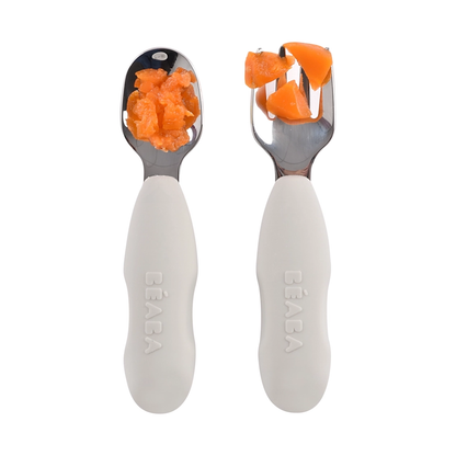 Set 2 posate educative in acciaio - Dai 10 mesi