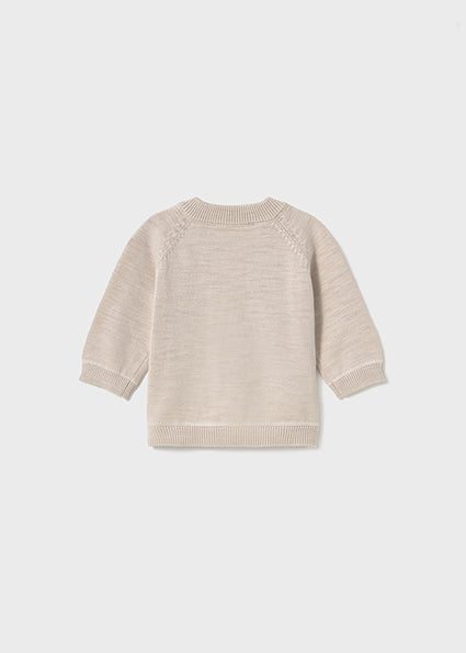 Felpa in tricot con zip - 100% Cotone