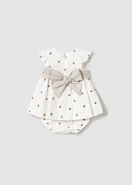 Vestitino ricamato con pois