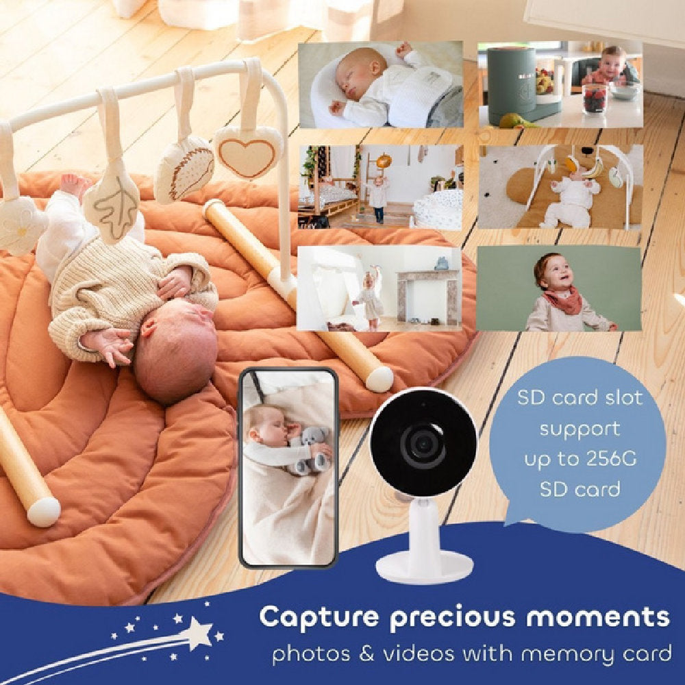Baby Monitor Video Béaba Zen Connect MINI - Telecamera Wi-Fi Compatta 3MP