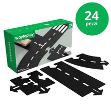 Pista Flessibile in Gomma Waytoplay Set 'Highway' (24 Pezzi - 376 cm)