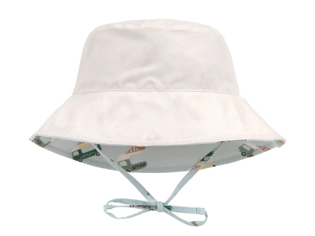 Cappellino estivo Reversibile con Laccetti (Protezione UV 80) - Ice Cream Truck Illusion Blue