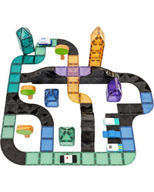 Set Espansione Strade Magnetico 'Rampe e Intersezioni' Connetix  - 16 Pezzi