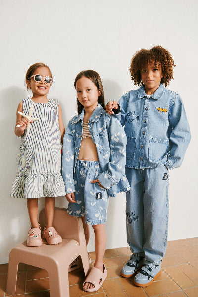 Overshirt in denim con ricami Kinsley - 100% Cotone