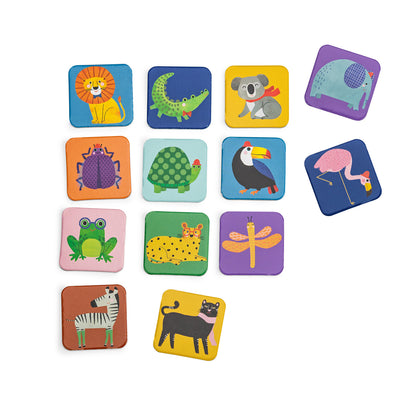 Gioco del Memory degli Animali in Cartone Les Toupitis