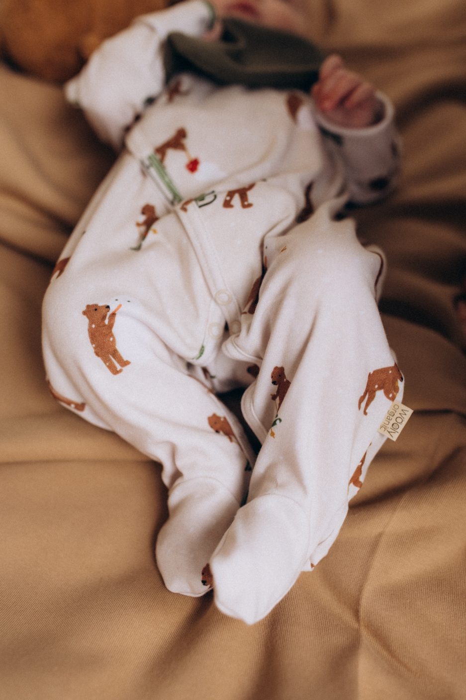 Tutina con apertura frontale - 100% Cotone organico - Certificata GOTS