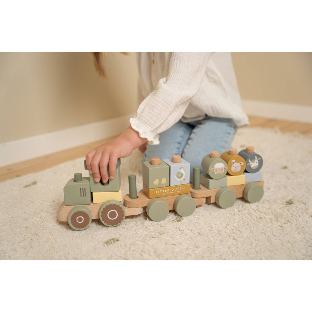 Trenino in legno Little Farm
