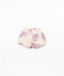PANTALONCINI DI MAGLIA DECORATA CON STAMPA