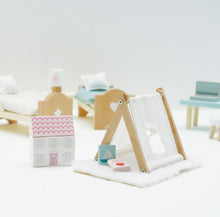 Set Arredo Cameretta dei Bambini in Legno per Casa delle Bambole