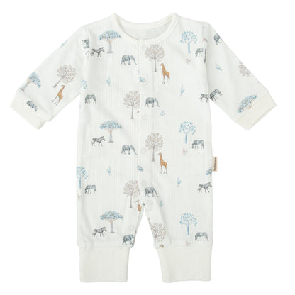 Tutina neonato - 50% Cotone organico e 50% Bamboo - Con apertura frontale