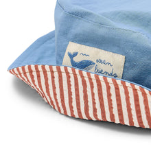 Cappellino alla Pescatora 'Ocean Splash' (Reversibile in Seersucker e Ripstop)