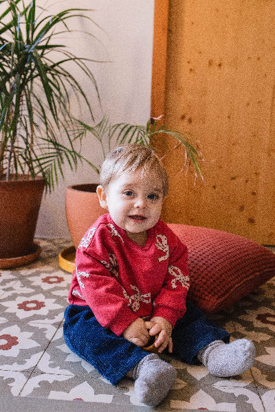 BABY SWEATSHIRT (CHRISTMAS EDITION) BOWS