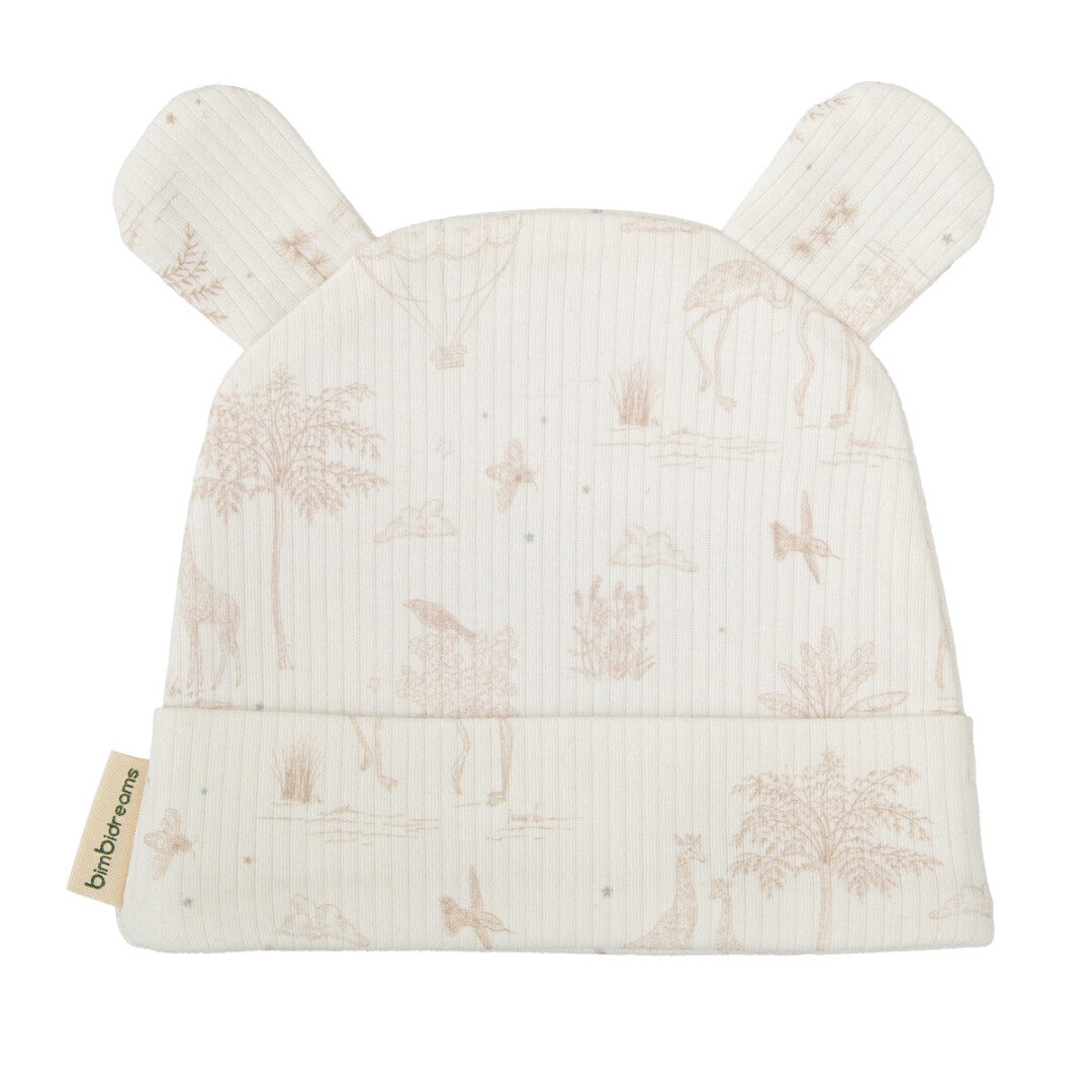 Cappellino Neonato in Bambù e Cotone Organico