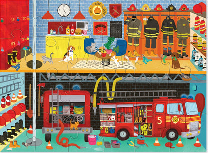 Puzzle 24 pezzi - con scatola a forma di edificio