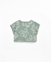 T-shirt in jersey stampato