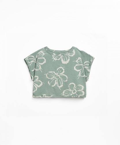 T-shirt in jersey stampato