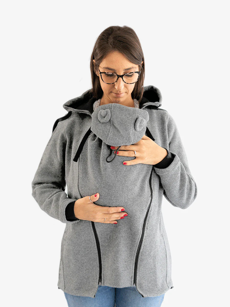 Giacca premaman in lana 3 in 1 - Antivento e antipioggia