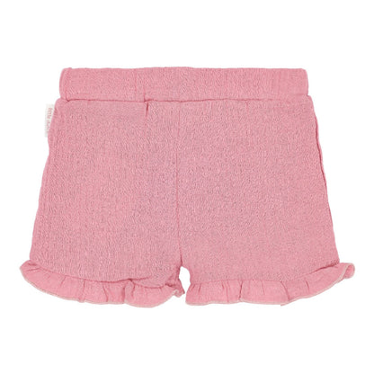 Pantaloncini Corti in Mussola di Cotone Biologico con Volant