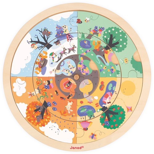 Il puzzle rotondo del giardino