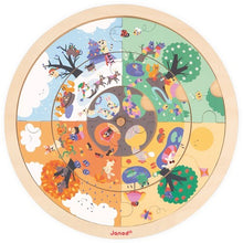 Il puzzle rotondo del giardino