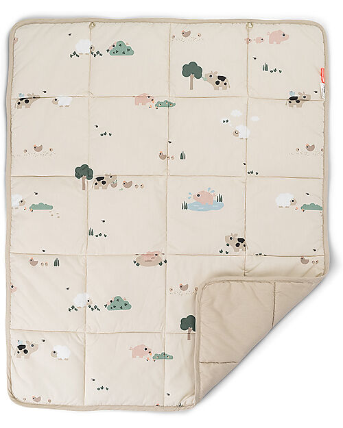 Tappeto Gioco Imbottito 100 x 80 cm - 100% Puro cotone