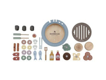 Set barbecue con accessori in legno
