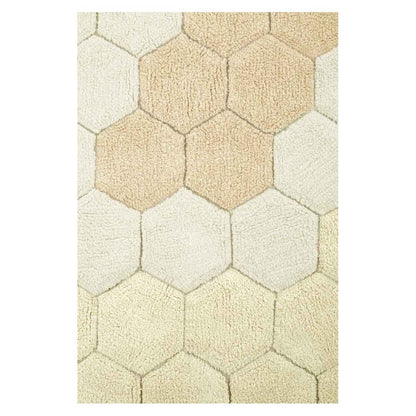 Tappeto lavabile rotondo Honeycomb - Ø140 cm - Collezione Planet Bee