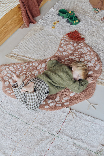 Tappeto lavabile Gallina 110x100cm