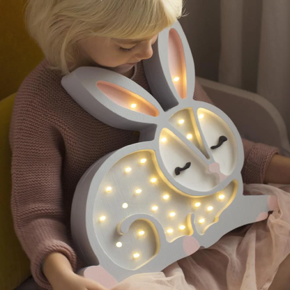 Lampada Coniglio Grigio Little Lights - Lampada LED
