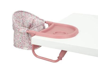 Sedia da Tavolo per Bambole 'Little Dutch' con Vassoio (Fantasia Floreale Rosa)