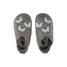 Scarpine Soft Sole Farfalle grigie