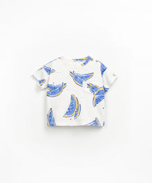 T-shirt in jersey stampato