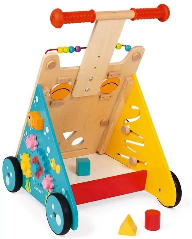 Carrello primi passi e centro attività gatto