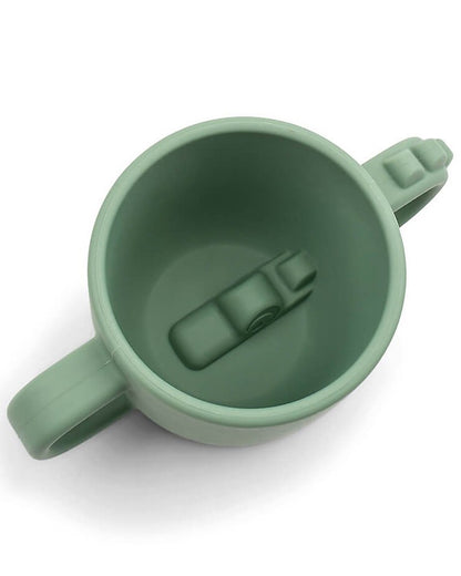 Tazza con 2 manici in silicone alimenatare Peekaboo Croco
