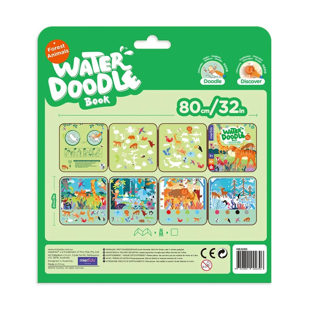 Libro colorabile ad acqua riutilizzabile - con Pennarello