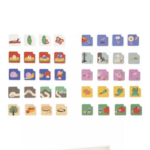 Gioco educativo per bambini - carte sequenza - giardino