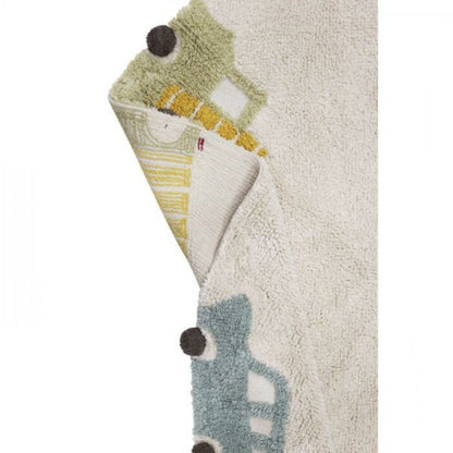 Tappeto tondo lavabile in lavatrice Eco City- 140cm