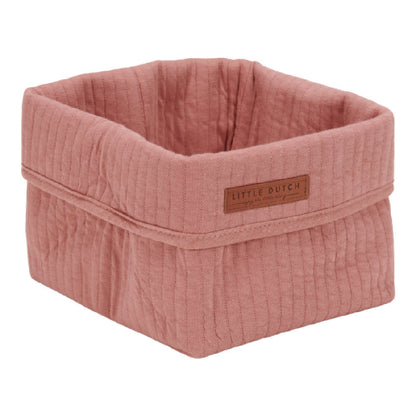 Cestino porta oggetti 15x15x15cm - 100% Cotone Bio