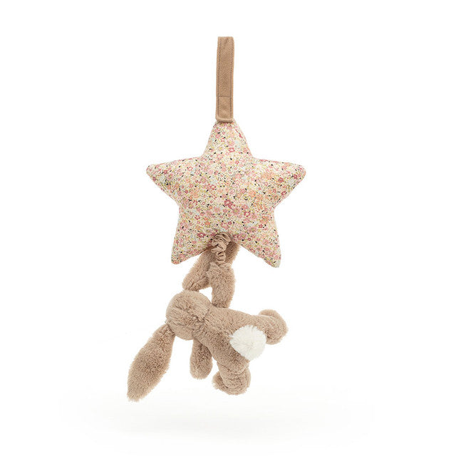 Carillon peluche coniglio beige