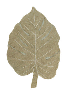 Tappeto lavabile Foglia di Monstera - 97% cotone naturale - Lavabile in lavatrice