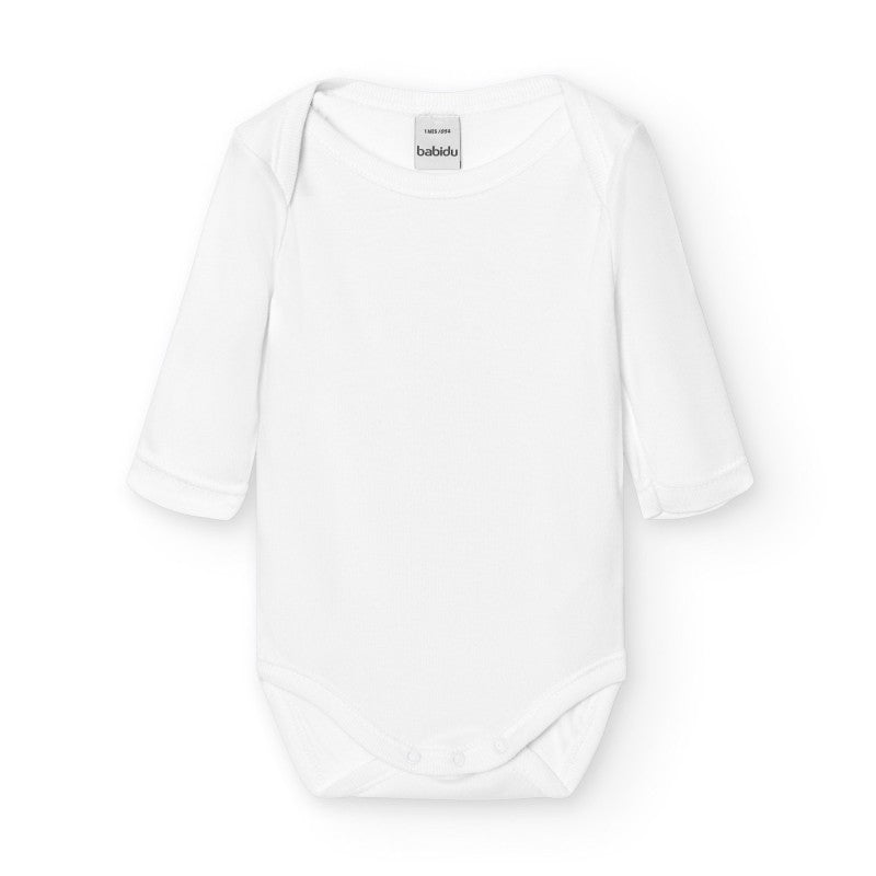 Body Neonato in 100% Bambù con Scollo all'Americana