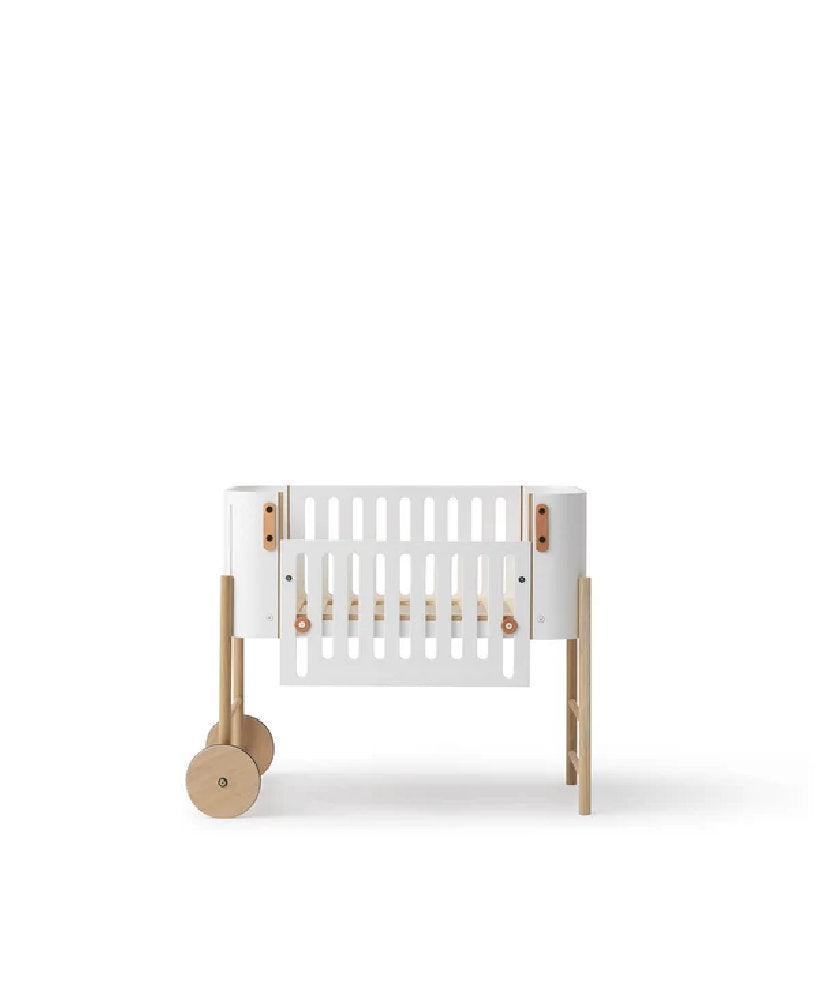 Culla Co-Sleeping Evolutiva in Betulla e Rovere Massello 'Wood Co-Sleeper'